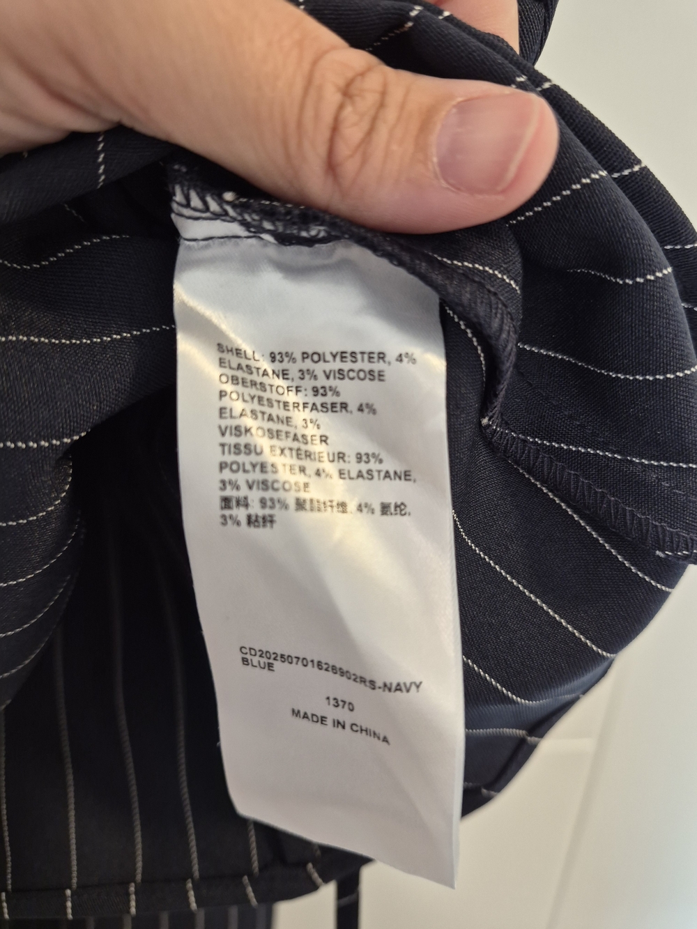 Cider Navy Pinstriped Set - Picture 6 of 10
